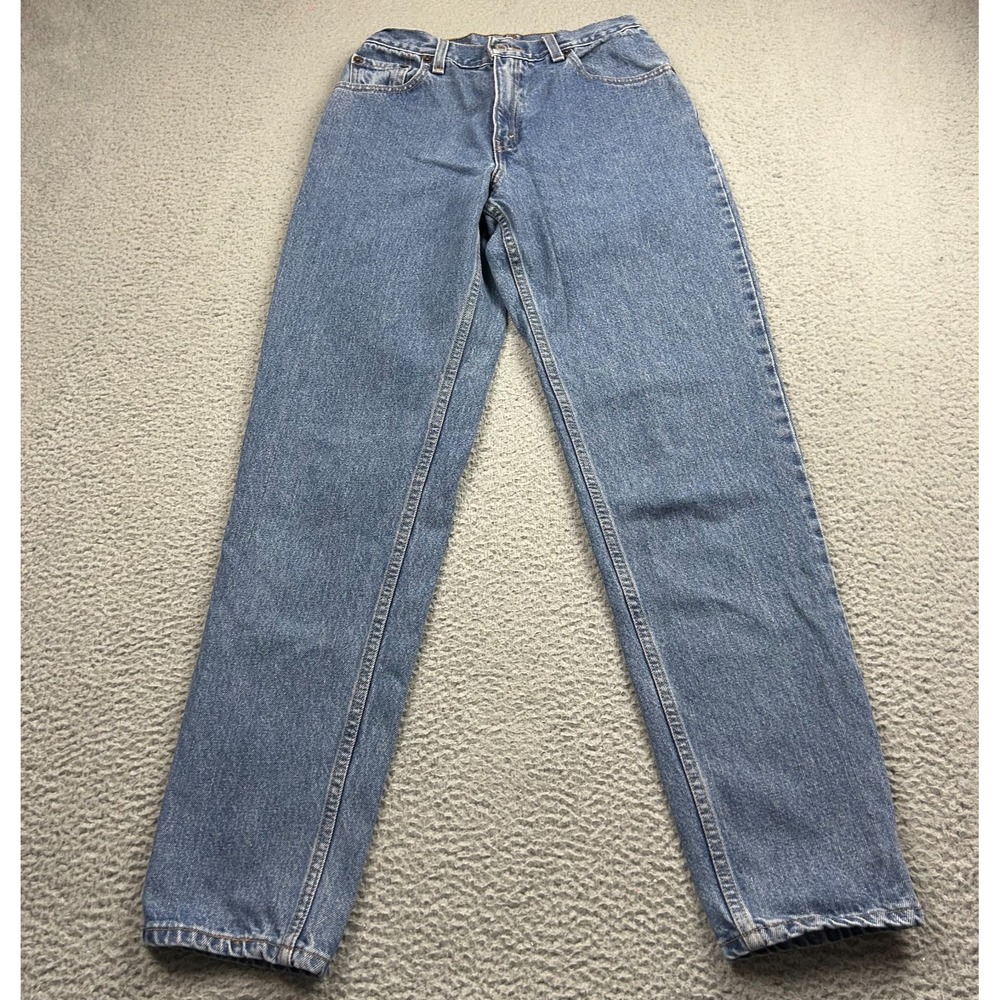 VTG Levi's 550 Jeans Womens 8 L Mis (fits 26x31) Relaxed Fit Tapered Leg Y2K